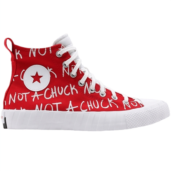 ☆Converse UNT1TL3D High Top Not A Chuck Untitled Red White Sneakers☆